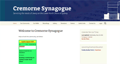 Desktop Screenshot of cremornesynagogue.com