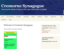 Tablet Screenshot of cremornesynagogue.com